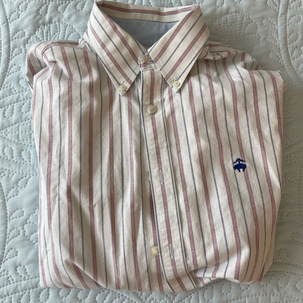 Men’s Brooks Brothers Pinstripe Regent Oxford